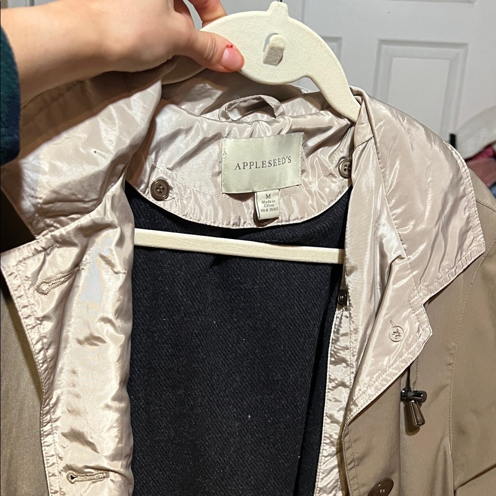 Appleseed's Women's Beige Trench Coat
